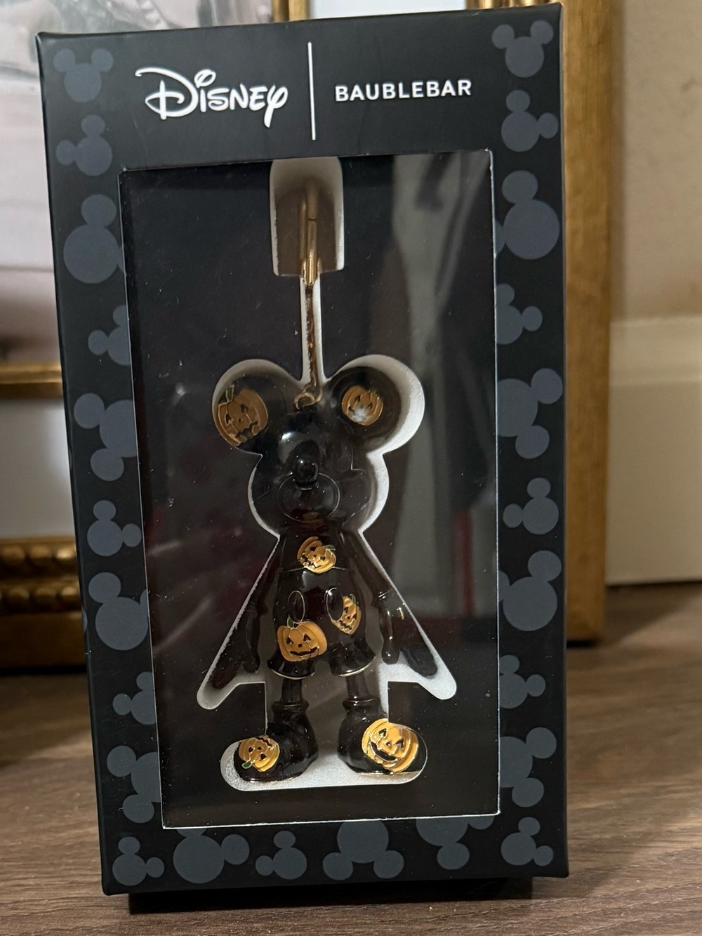 Disney x  BaubleBar Mickey Pumpkin Bag Charm Keychain